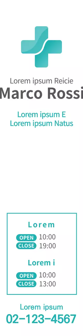 Promuovere un ospedale con un concetto di menta e pulizia