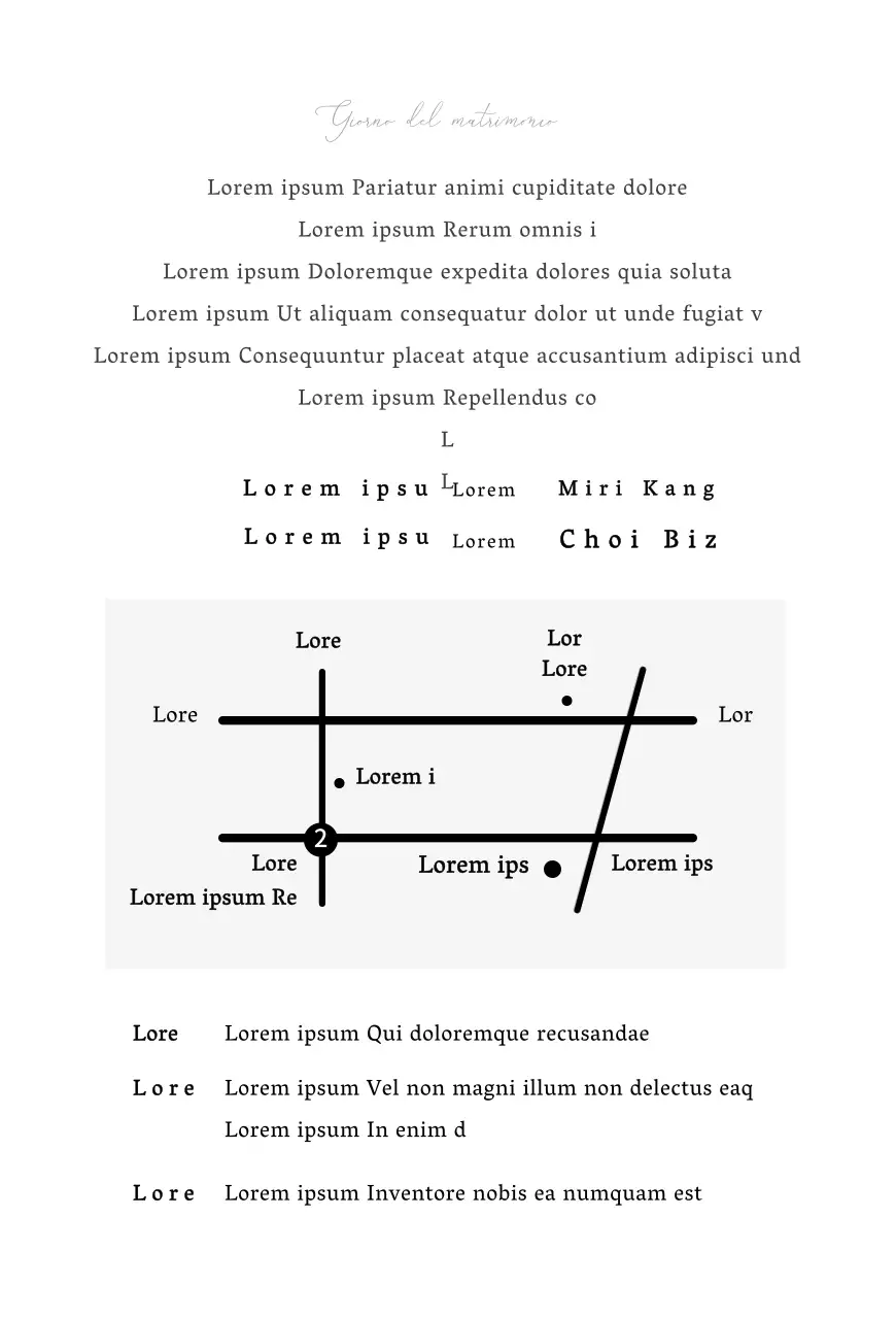 Partecipazioni di nozze con un layout fotografico pulito