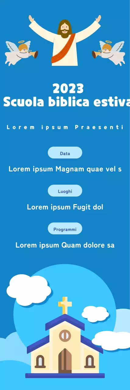 La Scuola Biblica Estiva in un cielo azzurro e frizzante.
