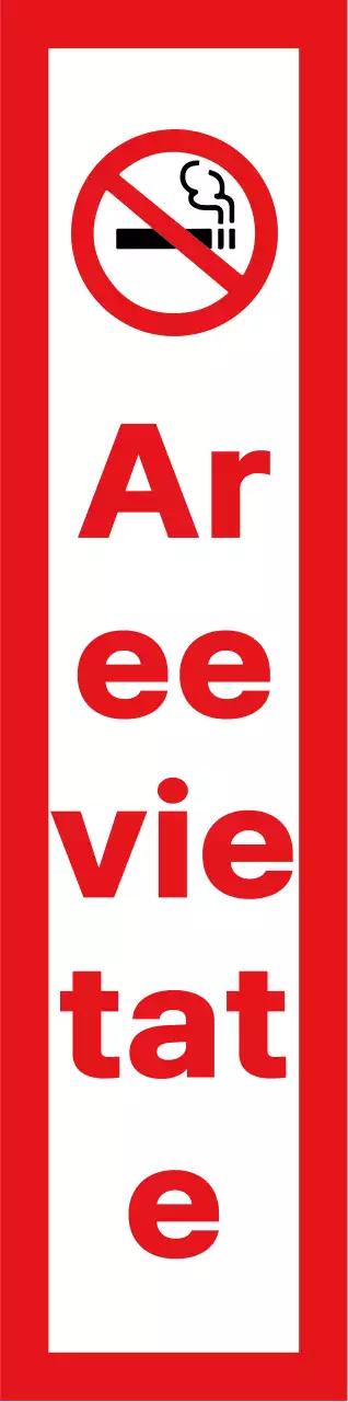 Rosso e nero semplice allineamento del testo di base stile di layout Nessuna informazione sul fumo