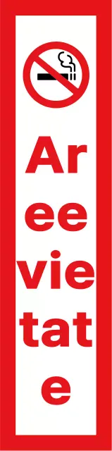 Rosso e nero semplice allineamento del testo di base stile di layout Nessuna informazione sul fumo