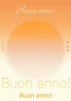 Poster gradiente in arancione