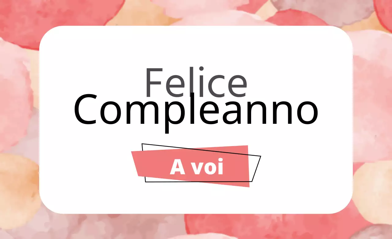Buon compleanno