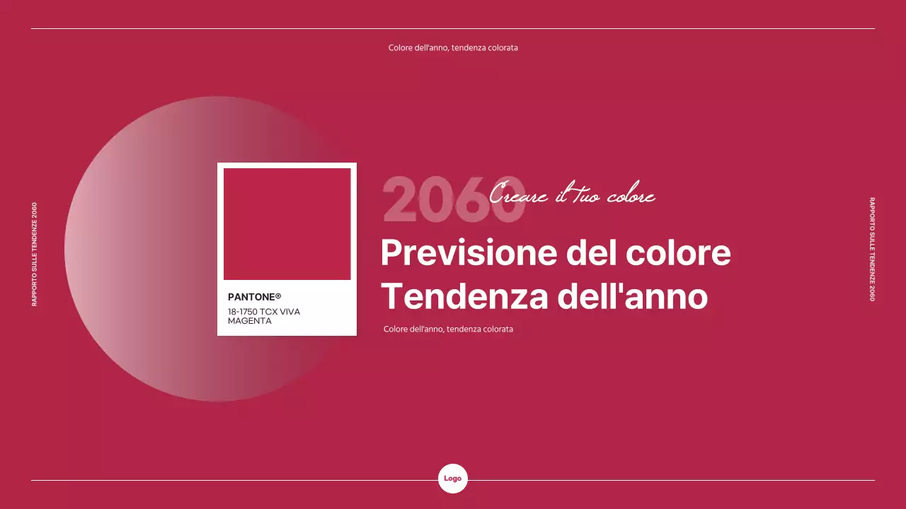 Tema del rapporto sulle tendenze di marketing con chip di colore rosa