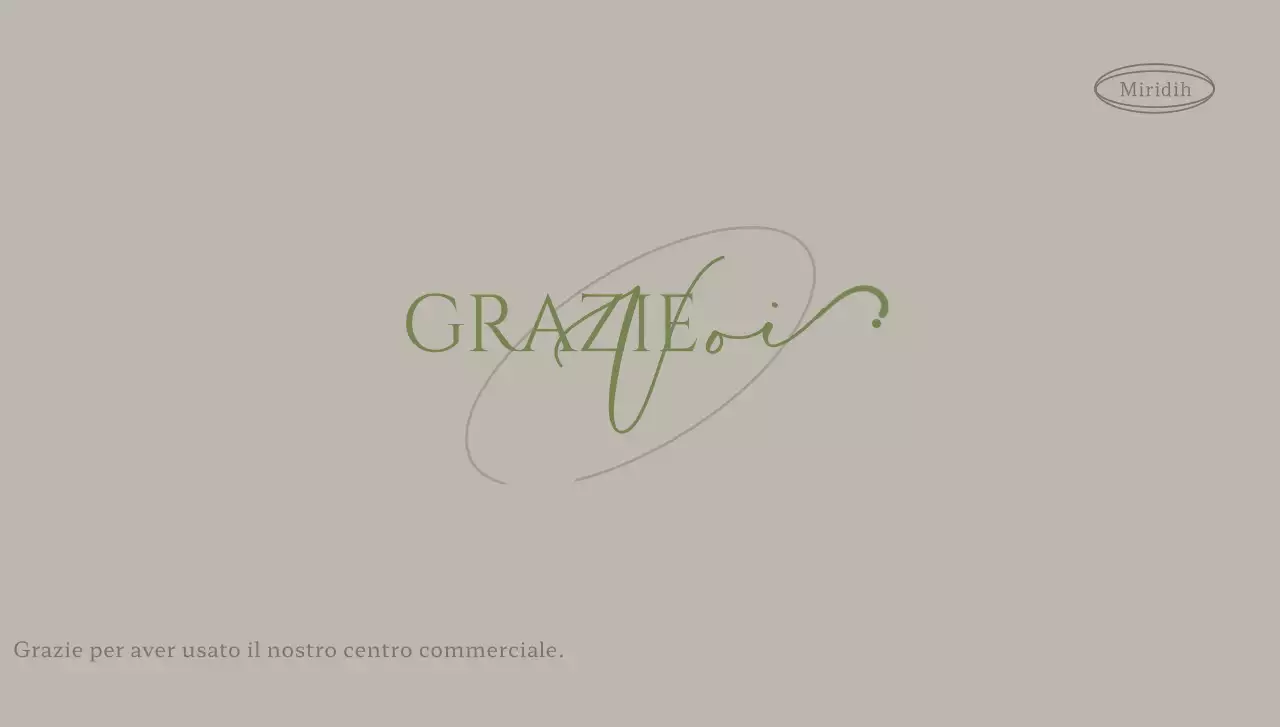 Busta per cartolina brandizzata con colori tenui, testo di apprezzamento del cliente e illustrazione circolare