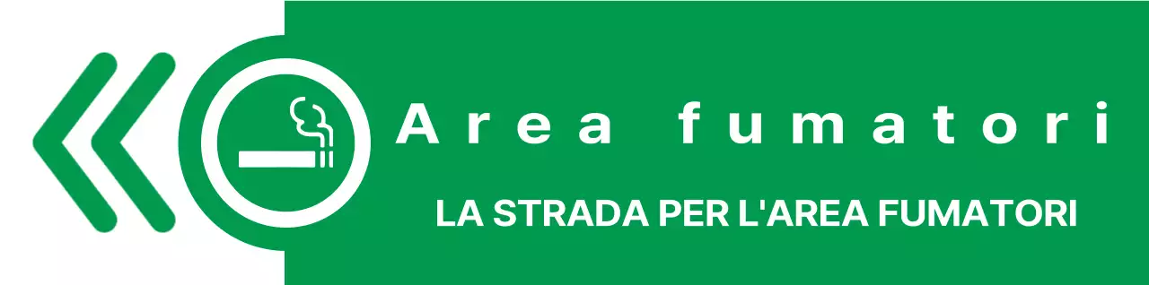 Icona di sigaretta semplice e pulita e combinazione di testo in verde e rosso Stile di layout Direzioni