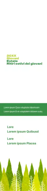 Informazioni sul ritiro estivo della chiesa verde lime e verde