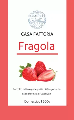 Etichetta dei prodotti a base di fragole