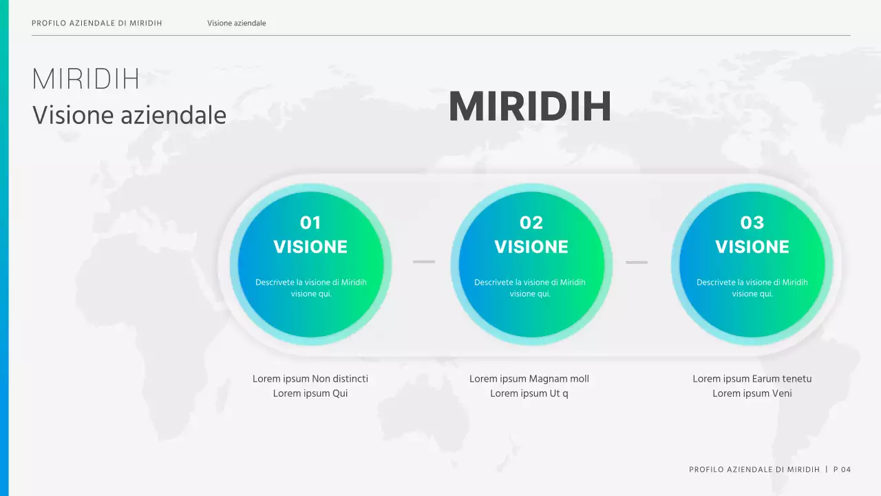 Una moderna lettera aziendale in blu e chartreuse