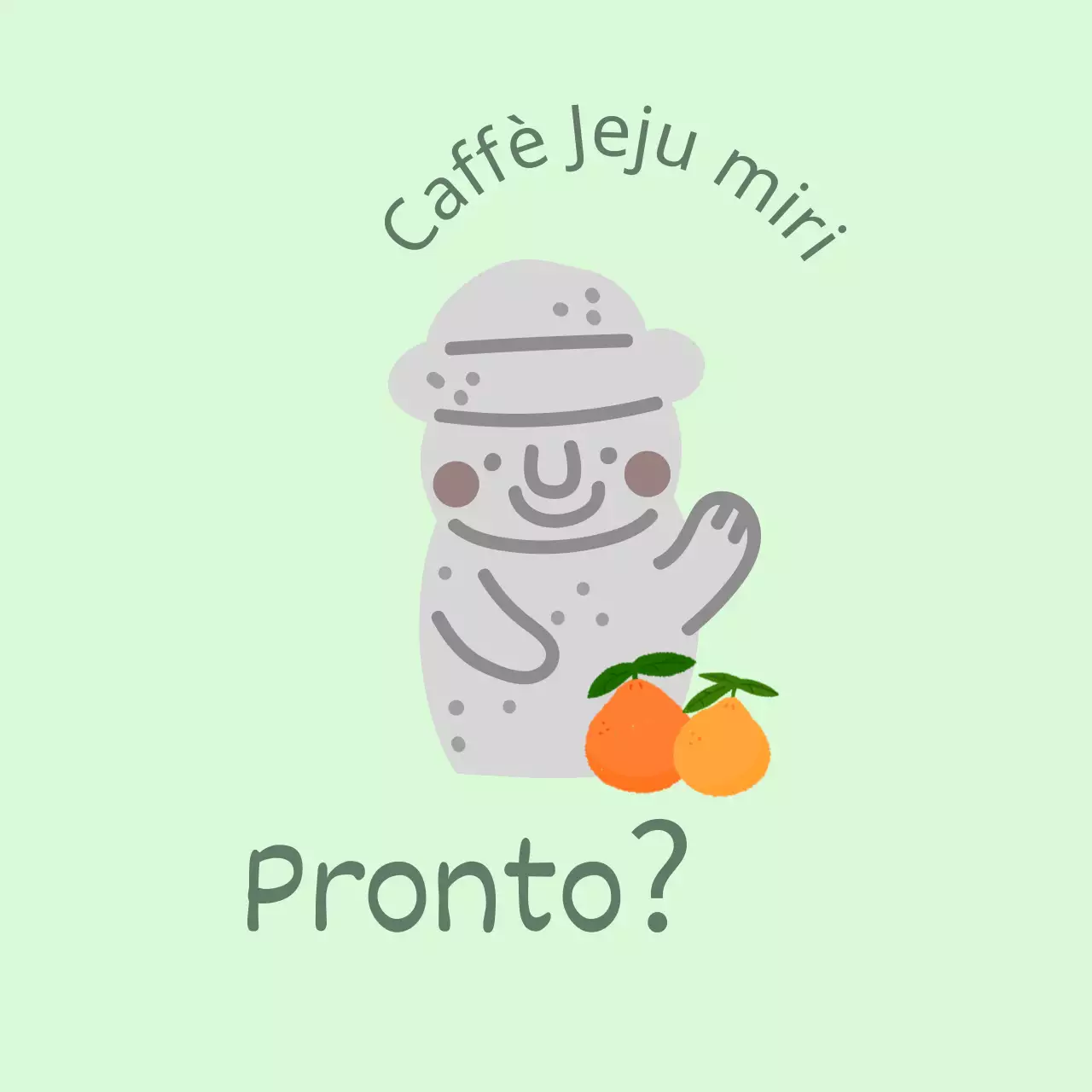 Jeju Cafe Balt, un grazioso caffè color menta che offre mandarini e dolharbang dell'isola di Jeju