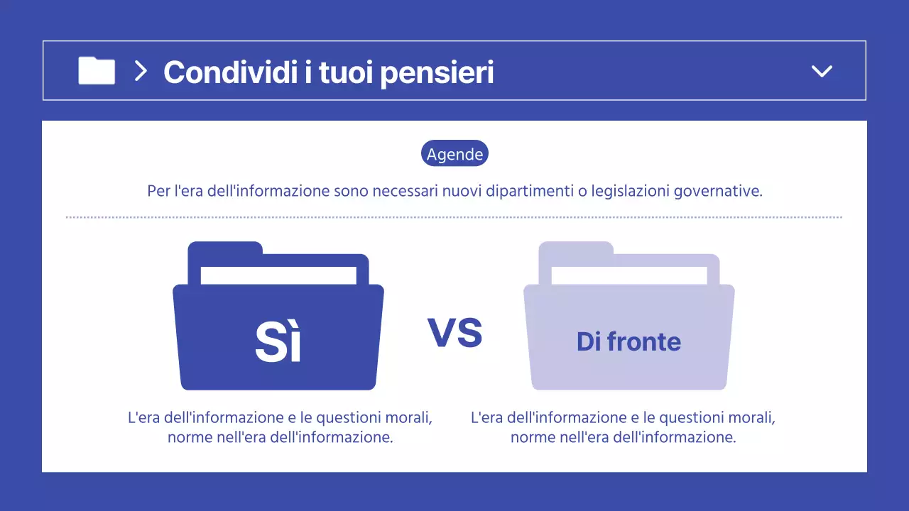 Semplice presentazione di valutazione delle prestazioni in bianco e blu