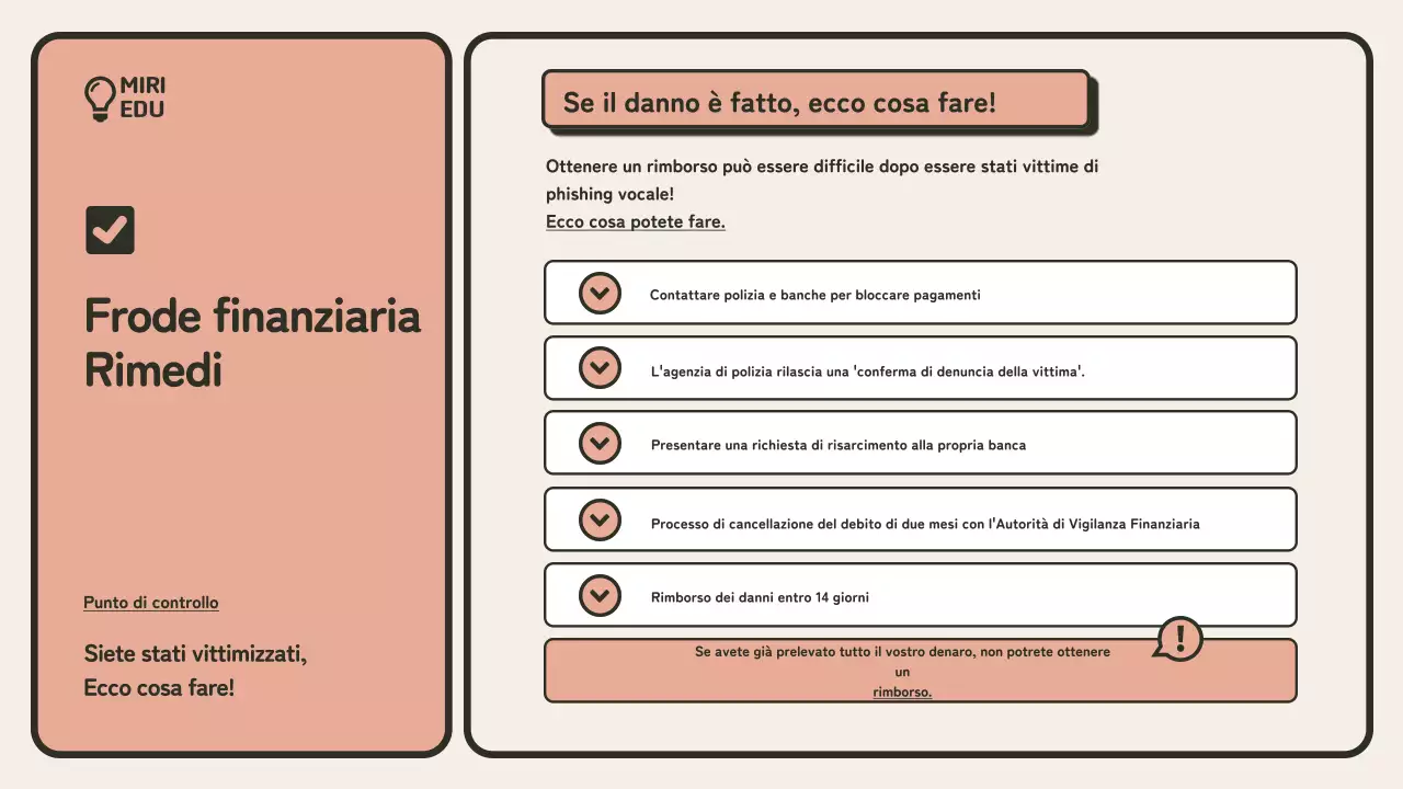  Guida di formazione minimalista alla prevenzione delle frodi in beige e arancione