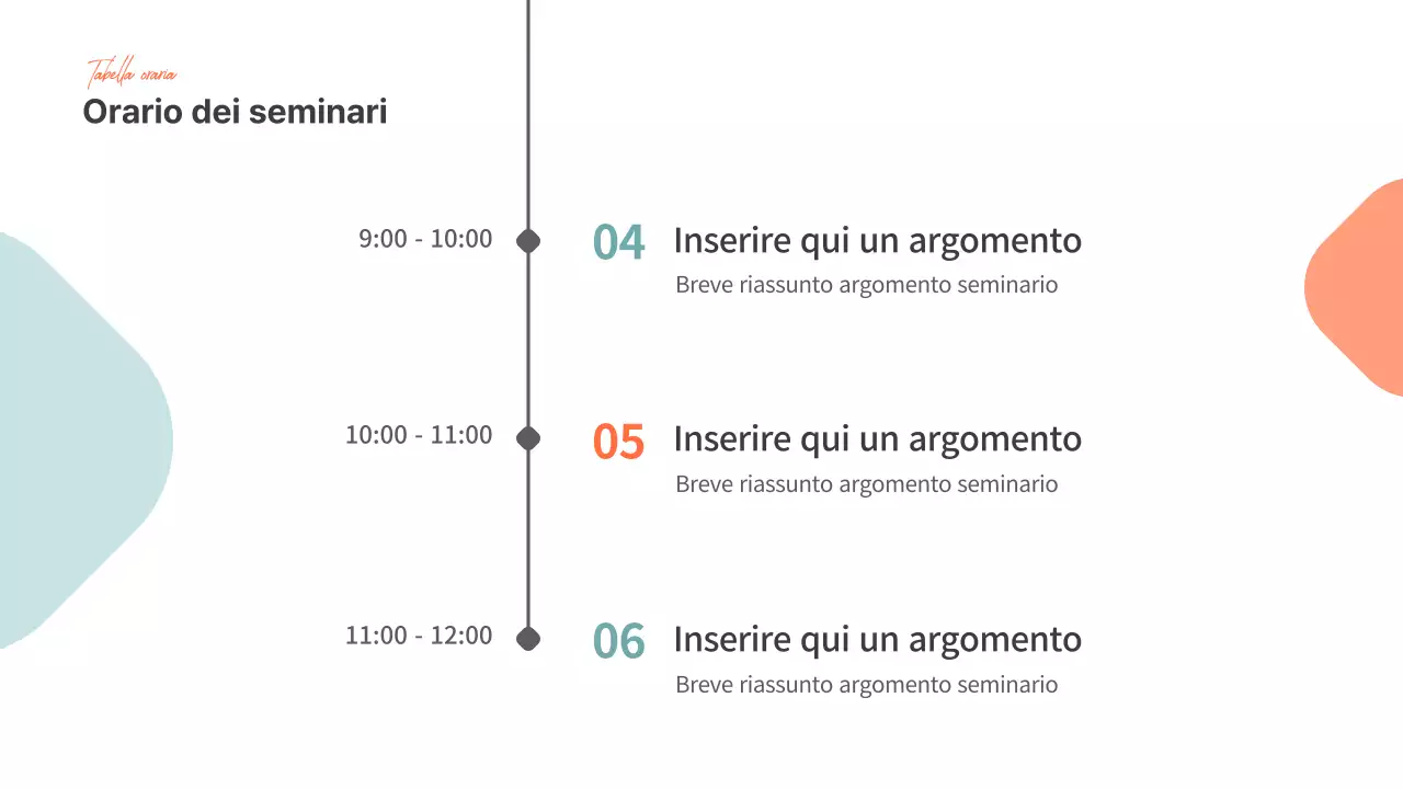 Presentazioni per seminari