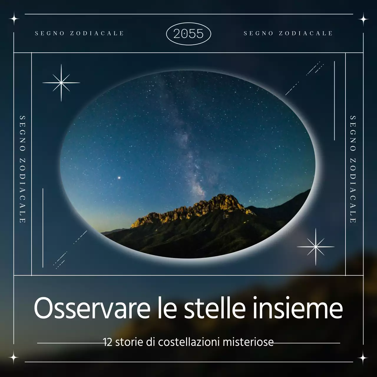 Una costellazione semplice con linee e forme della Marina Militare