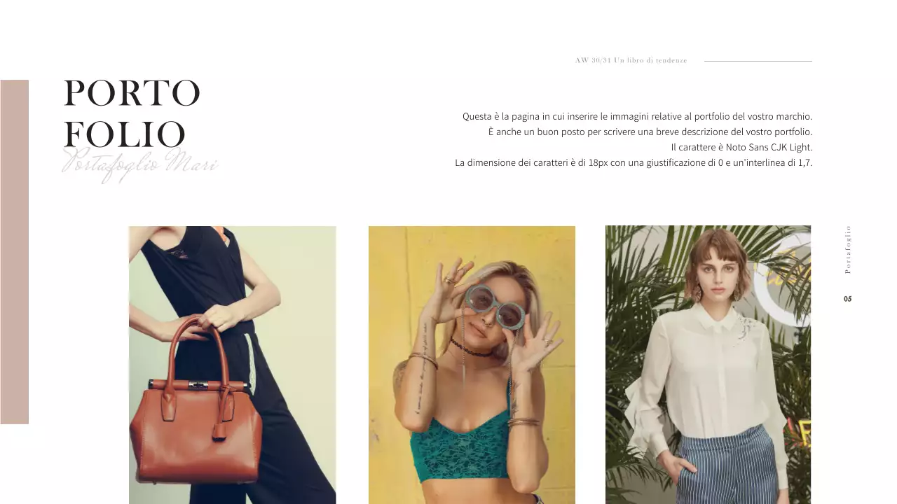 Piano aziendale di abbigliamento semplice con toni tenui