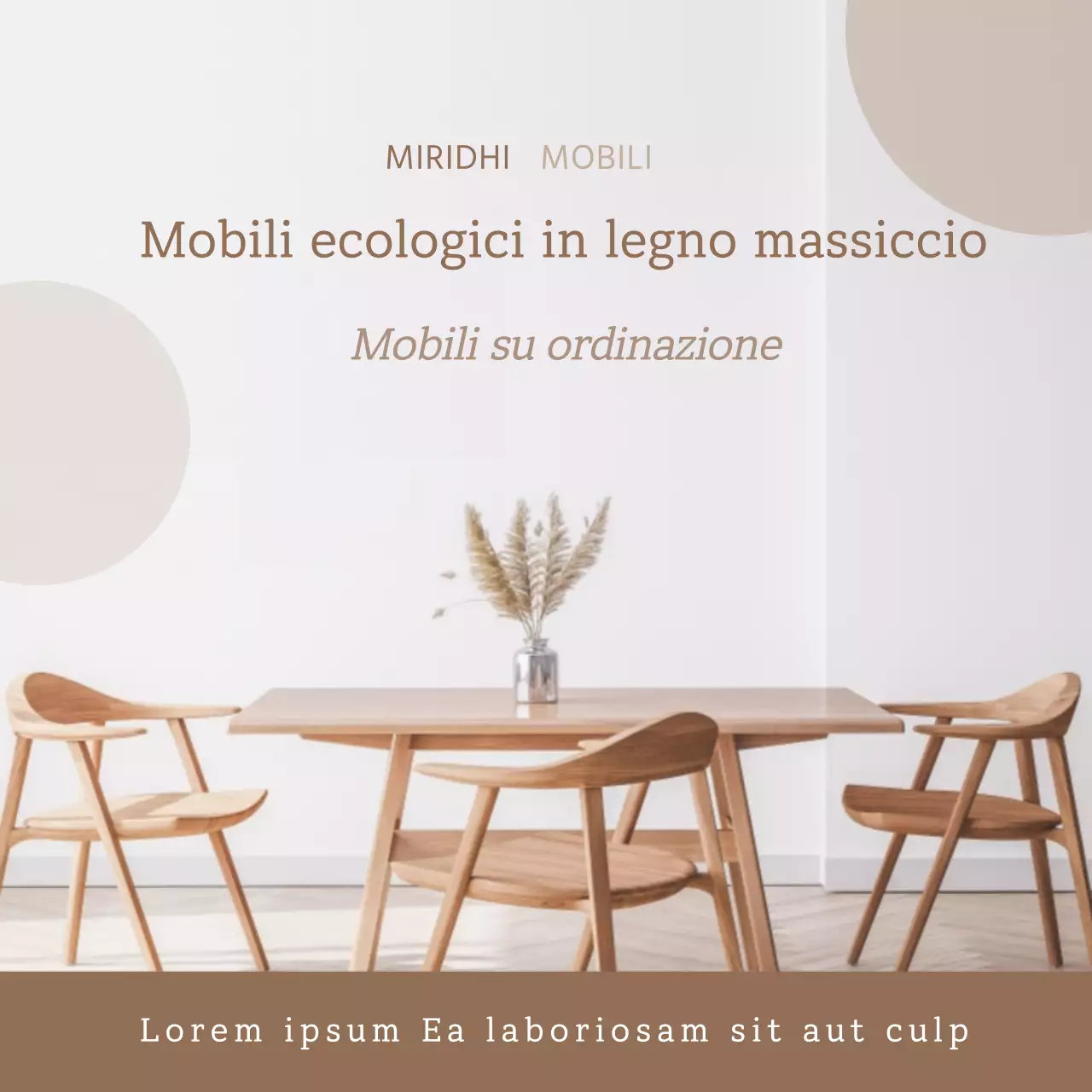 Beige Mobili ecologici Mobili in legno massiccio Tavolo da pranzo in legno massiccio Zona pranzo sensibile Tavolo da pranzo in legno naturale
