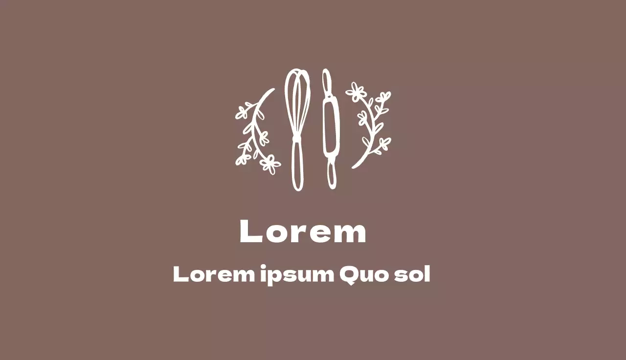 illustrazione marrone semplice panificio panetteria