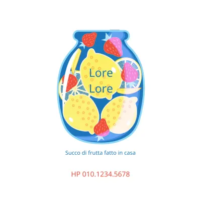 Succo di frutta fatto in casa