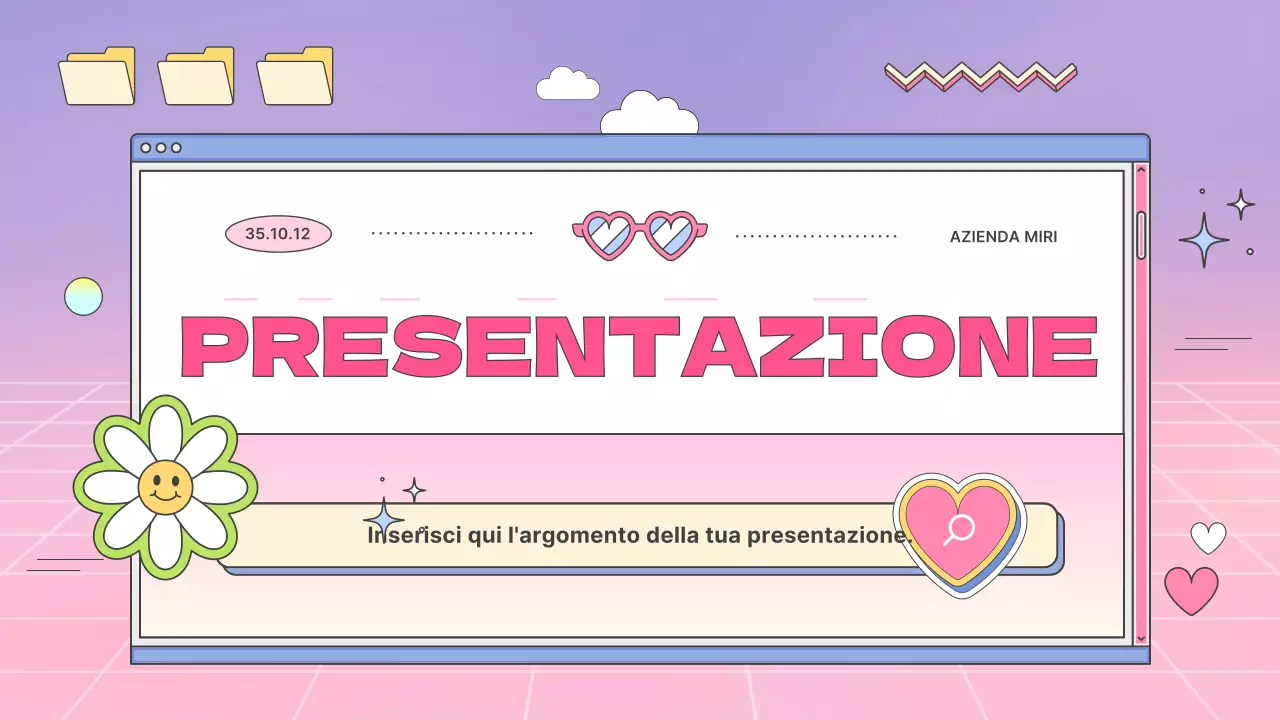 Un profilo aziendale kitsch con sfumature rosa