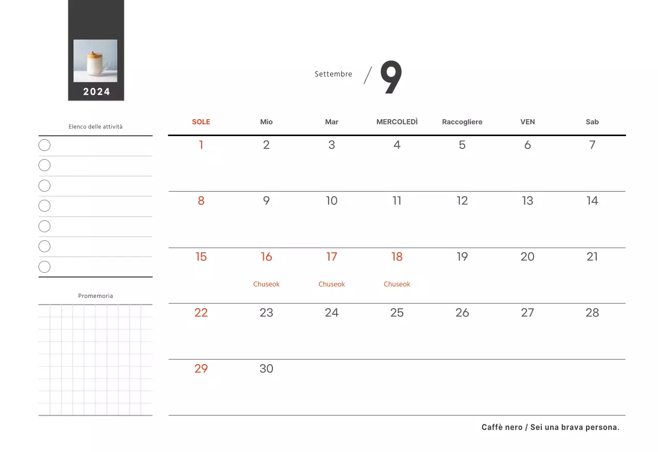 Un caffè sentimentale bianco e marrone