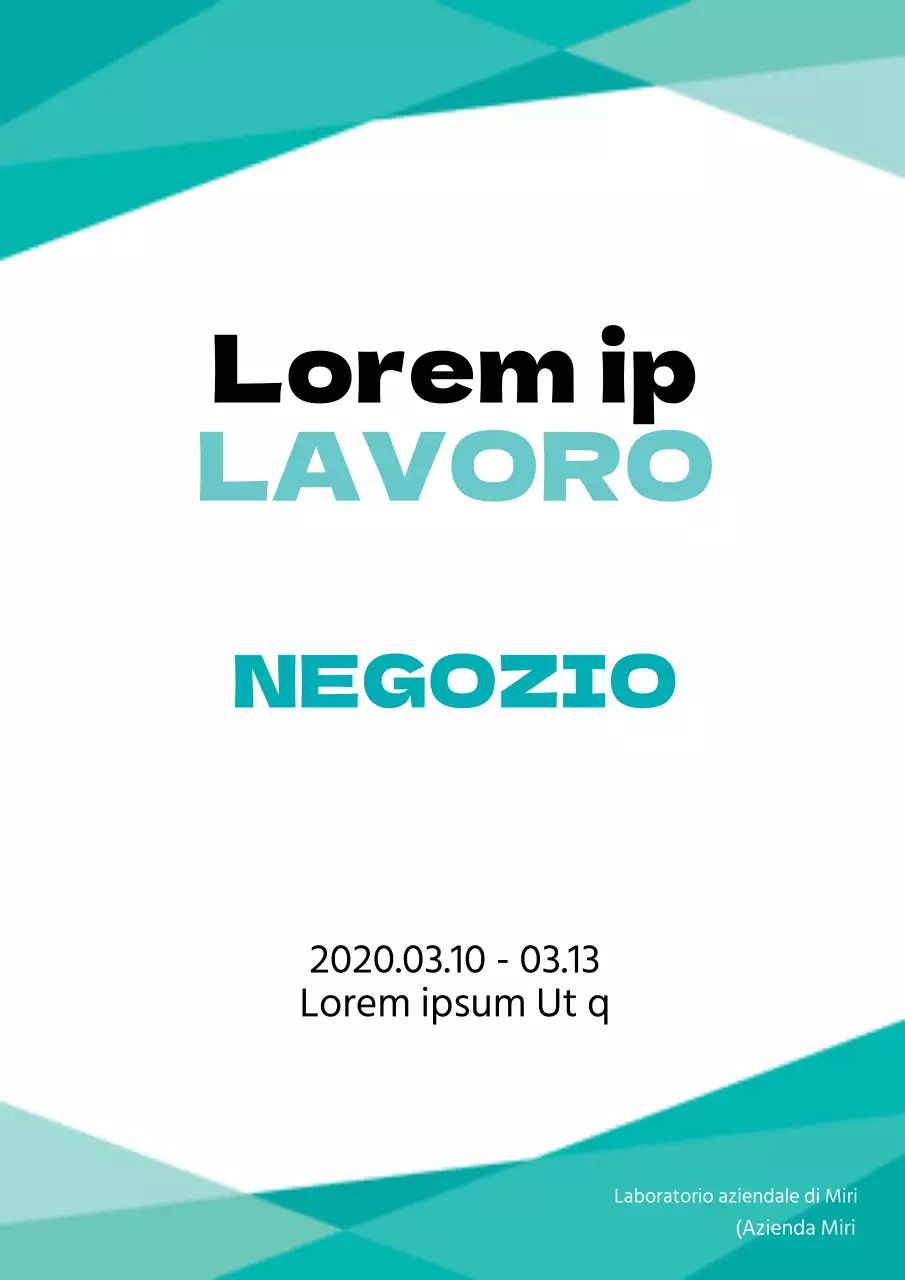 Promuovere un semplice incontro di scambio di turchesi