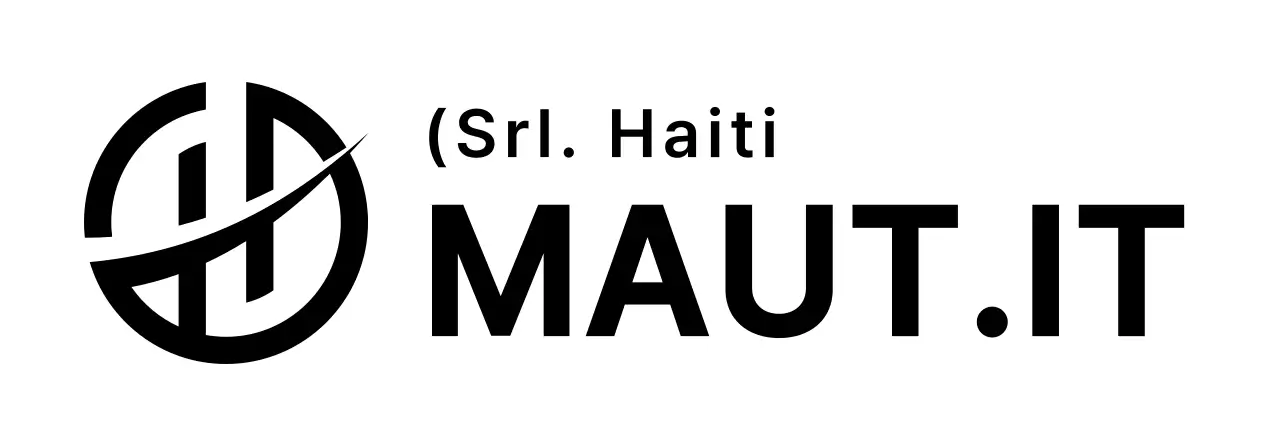 Logo semplice a forma di Haiti, concetto simbolico, pezzo promozionale aziendale