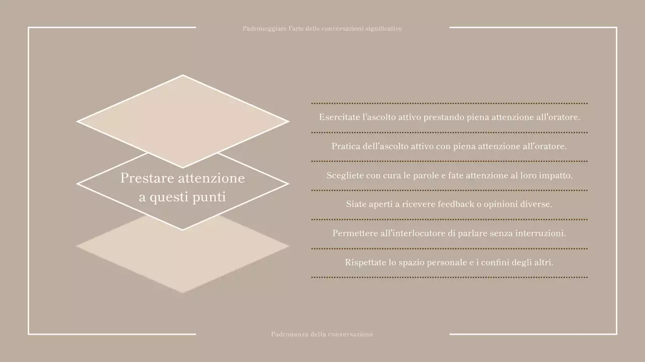 Dialogo del giorno in blu navy e beige