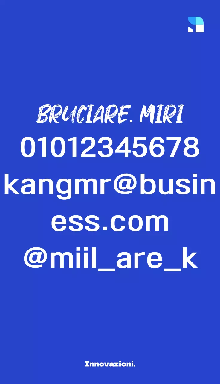 Design semplice con evidenziazione in corsivo dei titoli di lavoro in blu