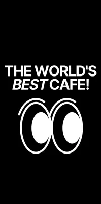 Cute and simple bouncing eyes illustration style in black and white for personalized merchandise