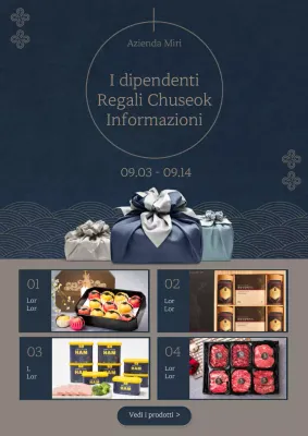 Annunci di Capodanno tradizionali e premium in blu navy e beige
