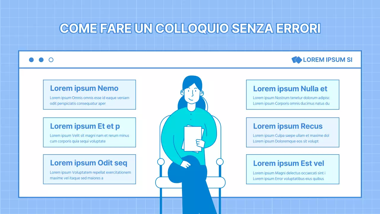 Presentazione del tutoraggio del lavoro in azzurro