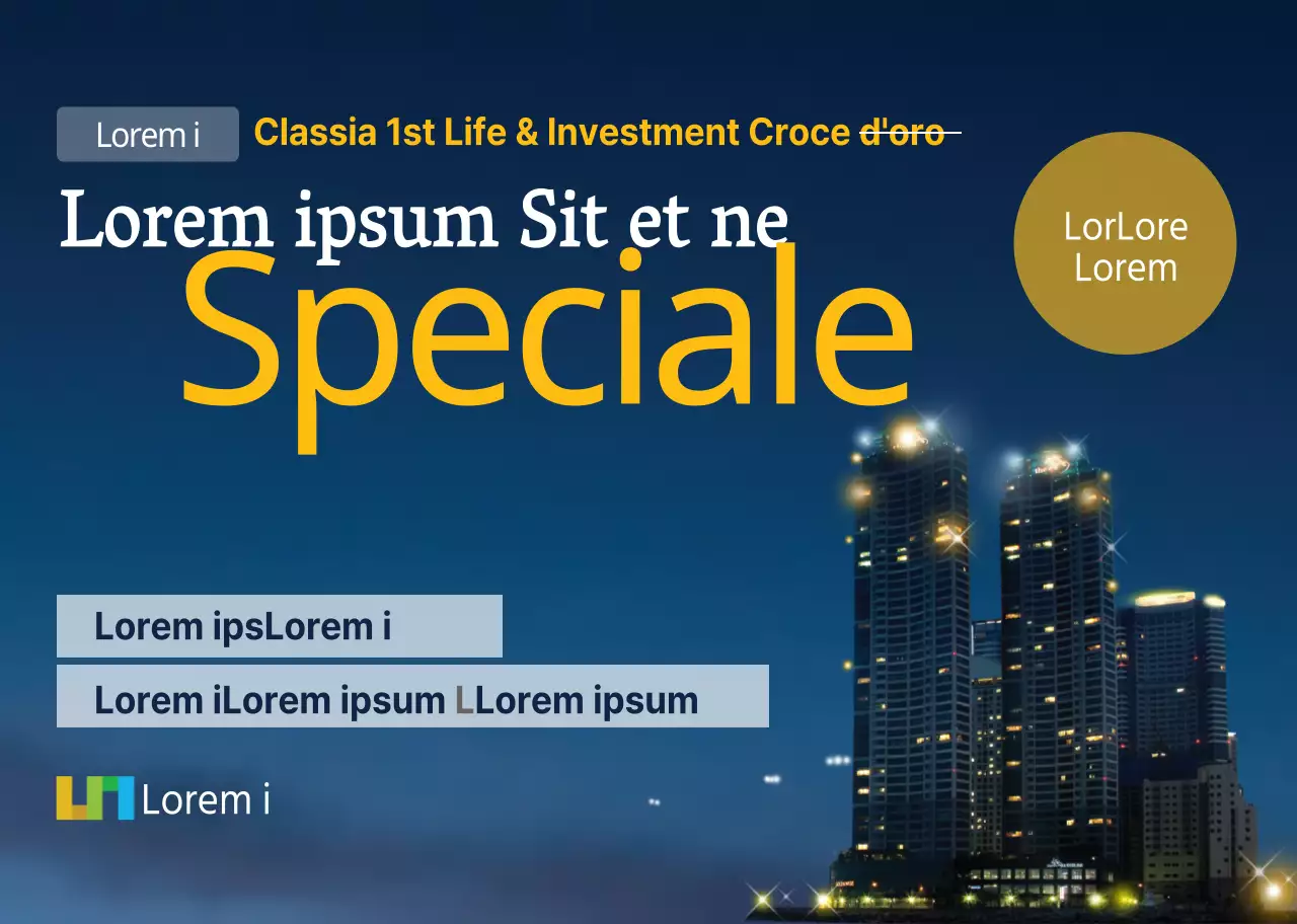 Bianco blu forme geometriche modello promozione proprietà