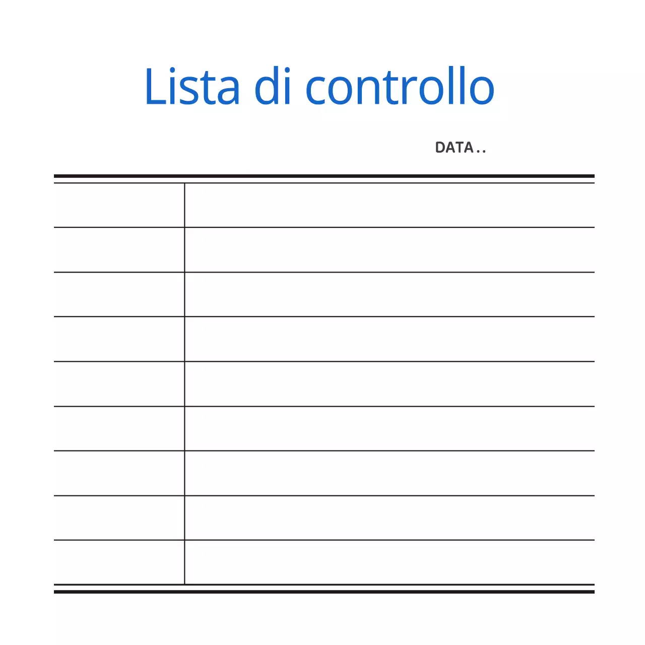Lista di controllo