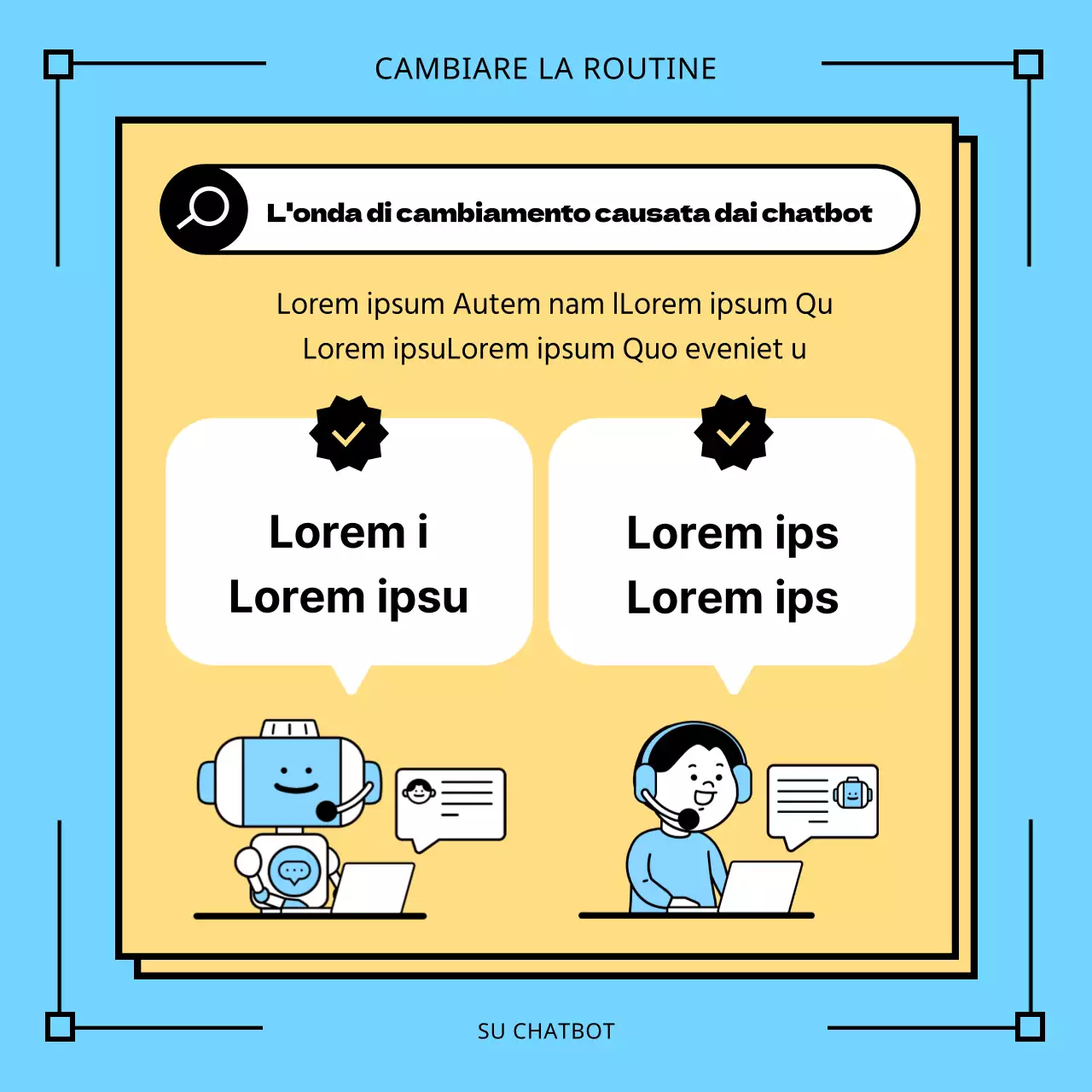 Discussioni sui chatbot blu AI