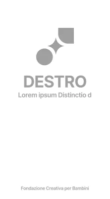 Design promozionale con logo diagonale