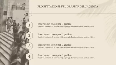 Tabella dell'agenda emozionale in giallo chiaro e marrone