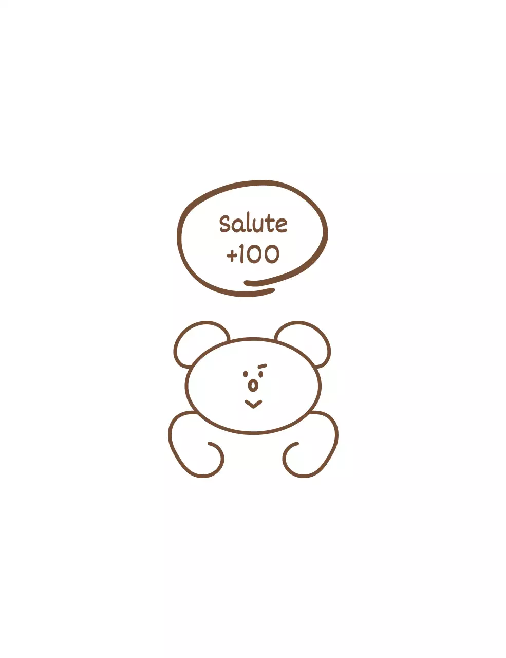 Una campagna per bere acqua con una simpatica e semplice illustrazione di un orso bruno