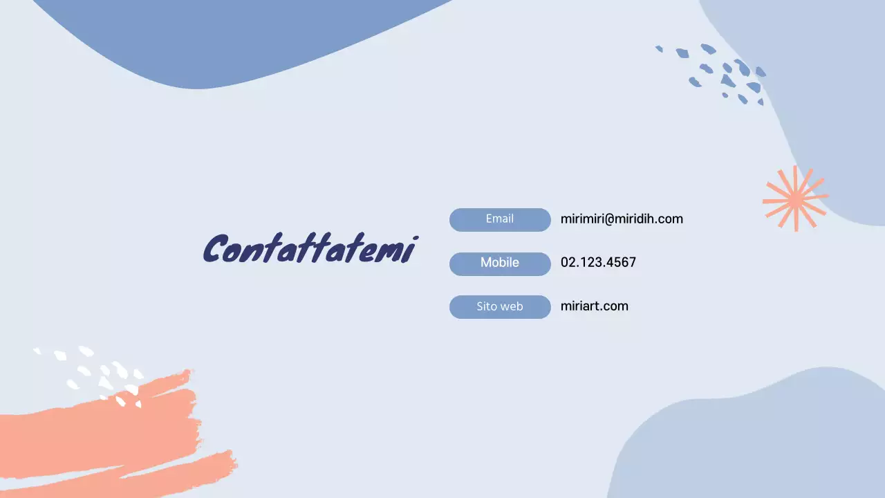 Portafoglio per istruttori di psicoterapia artistica in blu e azzurro