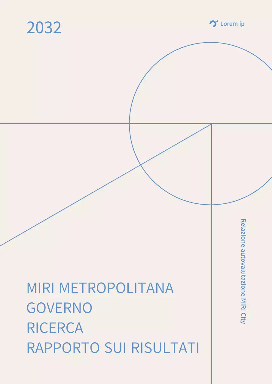 Copertina per rapporti della linea Basic in beige e blu