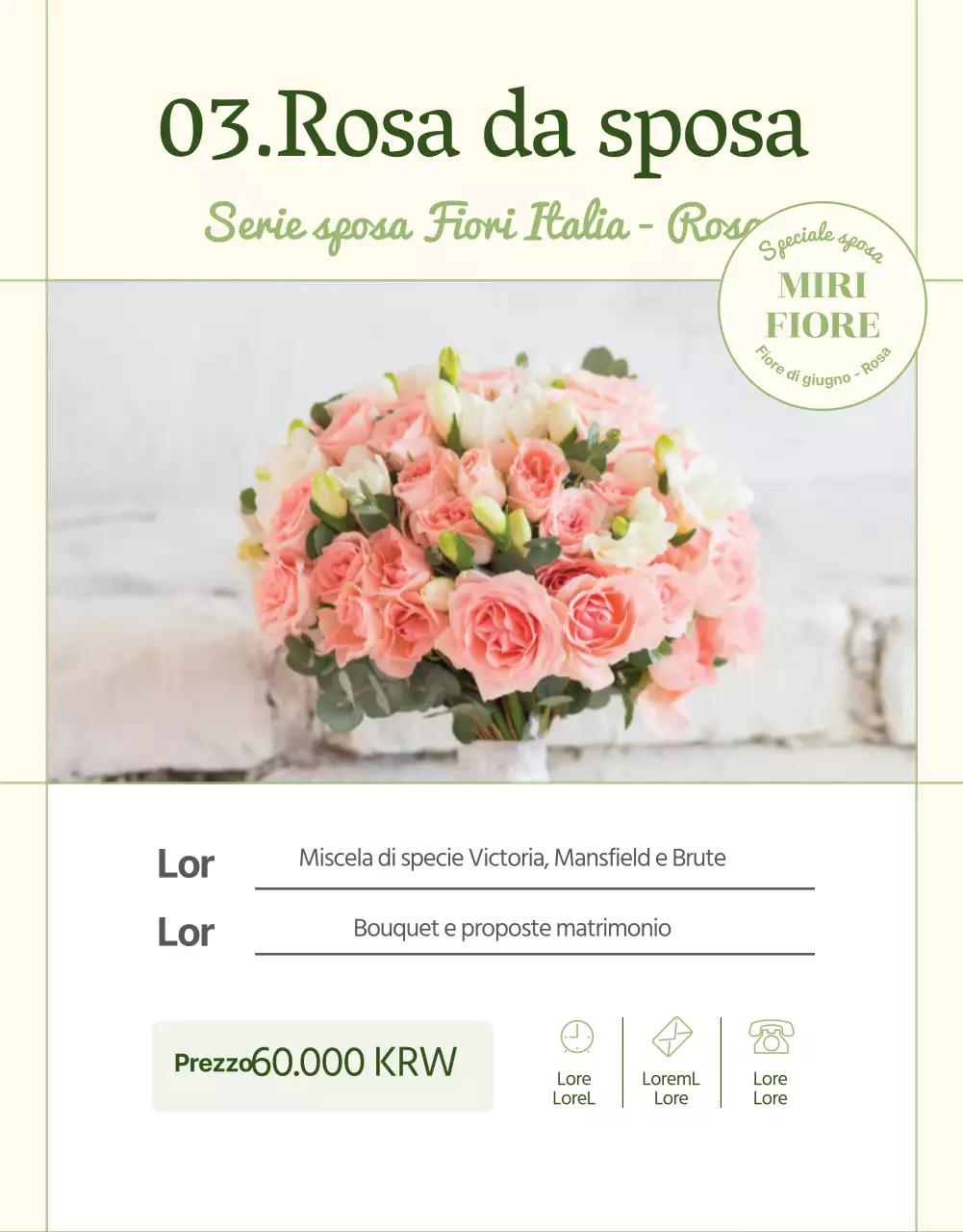 Vi presentiamo un servizio di consegna di fiori di lusso di colore verde e rosa.