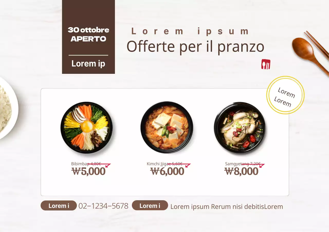 Eventi di apertura di ristoranti coreani