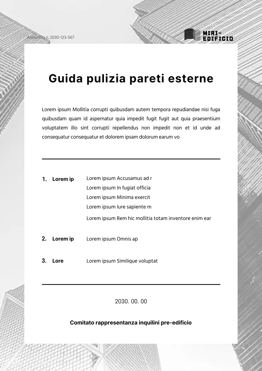 Un annuncio semplice in bianco e nero con un'atmosfera cool
