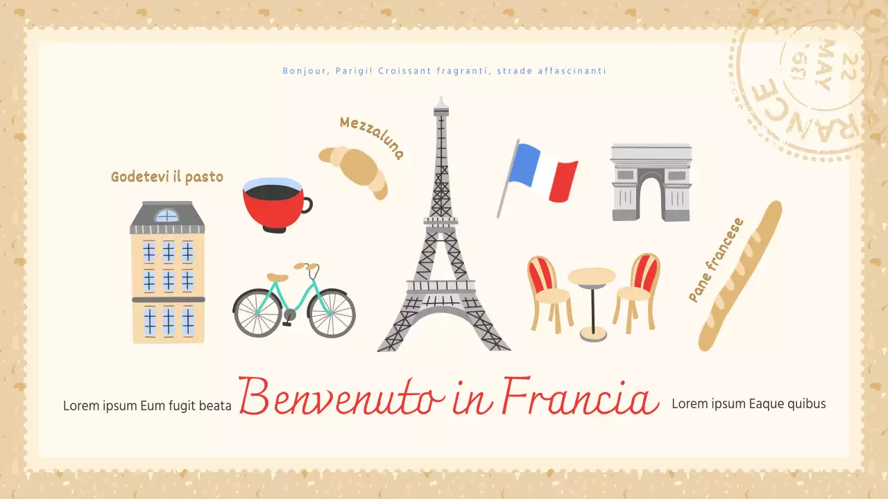 Un'introduzione minimalista alla campagna in beige e rosso