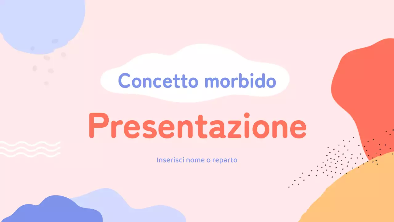 Presentazioni dall'aspetto pastello e vaporoso