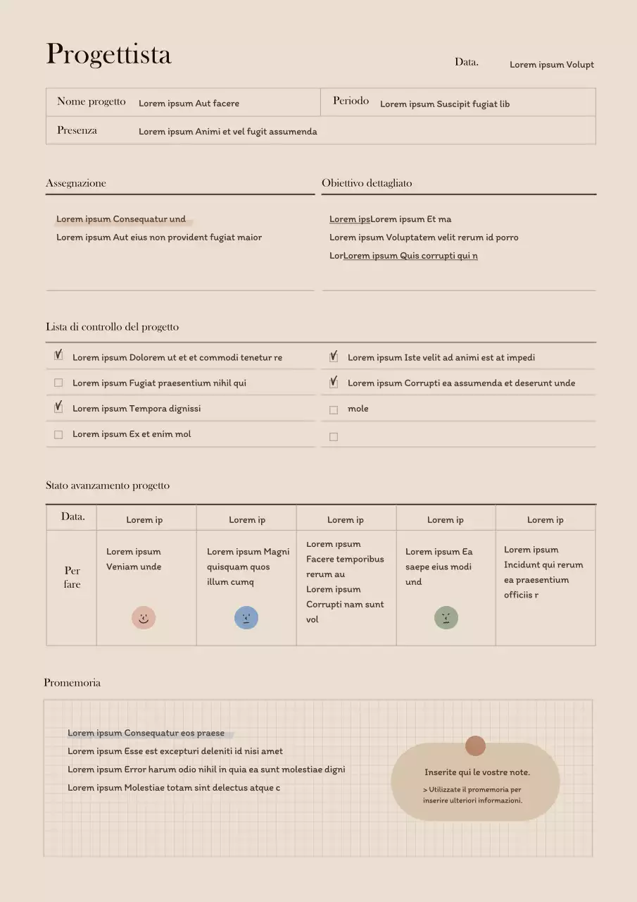 Un'agenda GoodNote marrone sentimentale