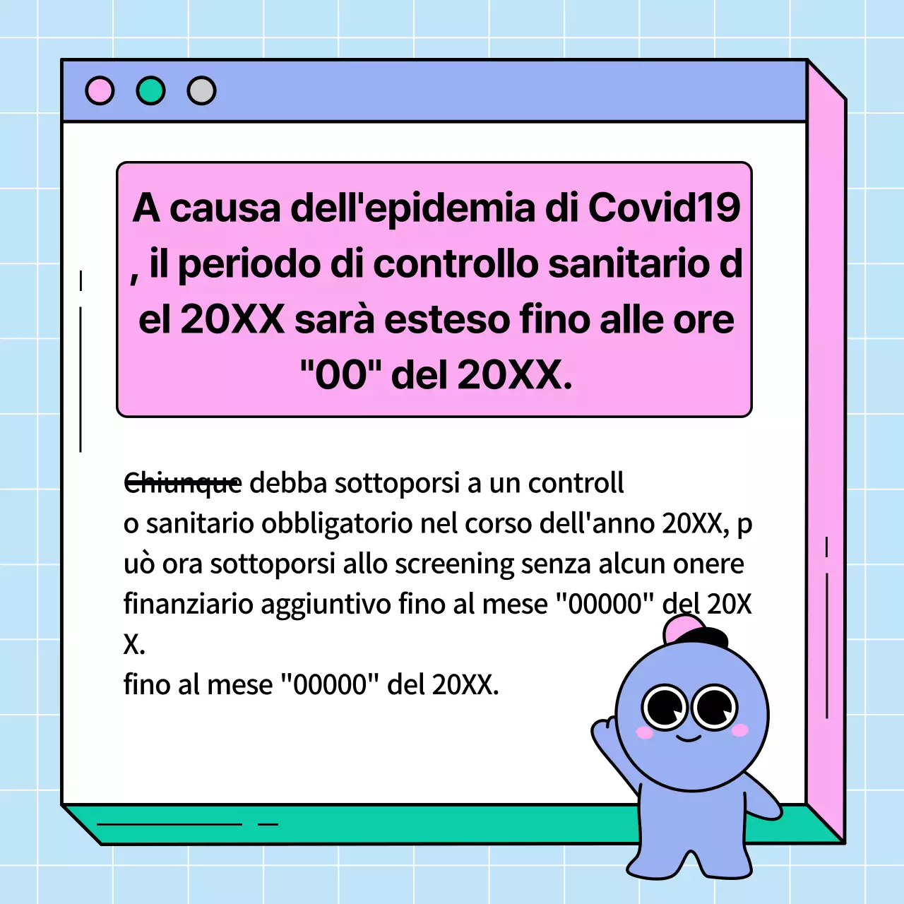 Avviso di estensione del controllo dello stato di salute delle pagine web in rosa e verde