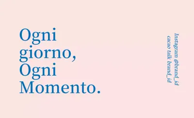 Etichette di marca rosa e blu