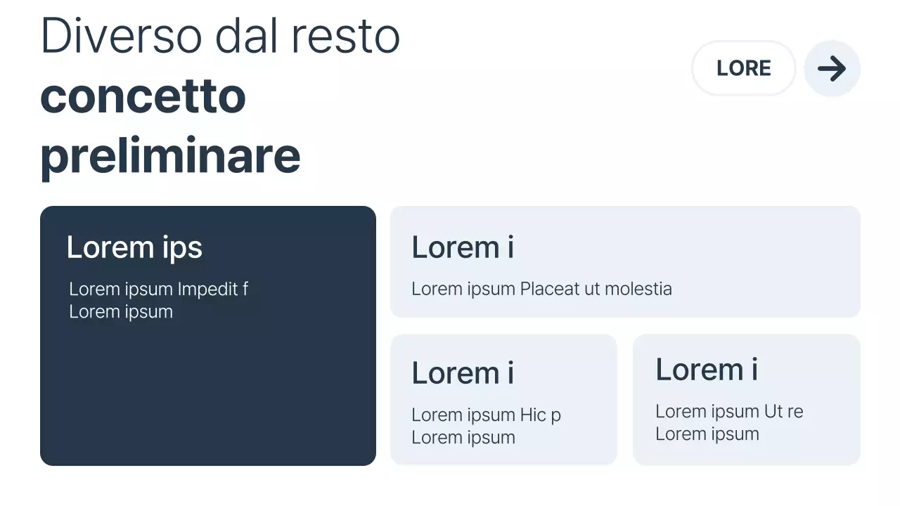 Promuovere un business minimalista in bianco e blu navy