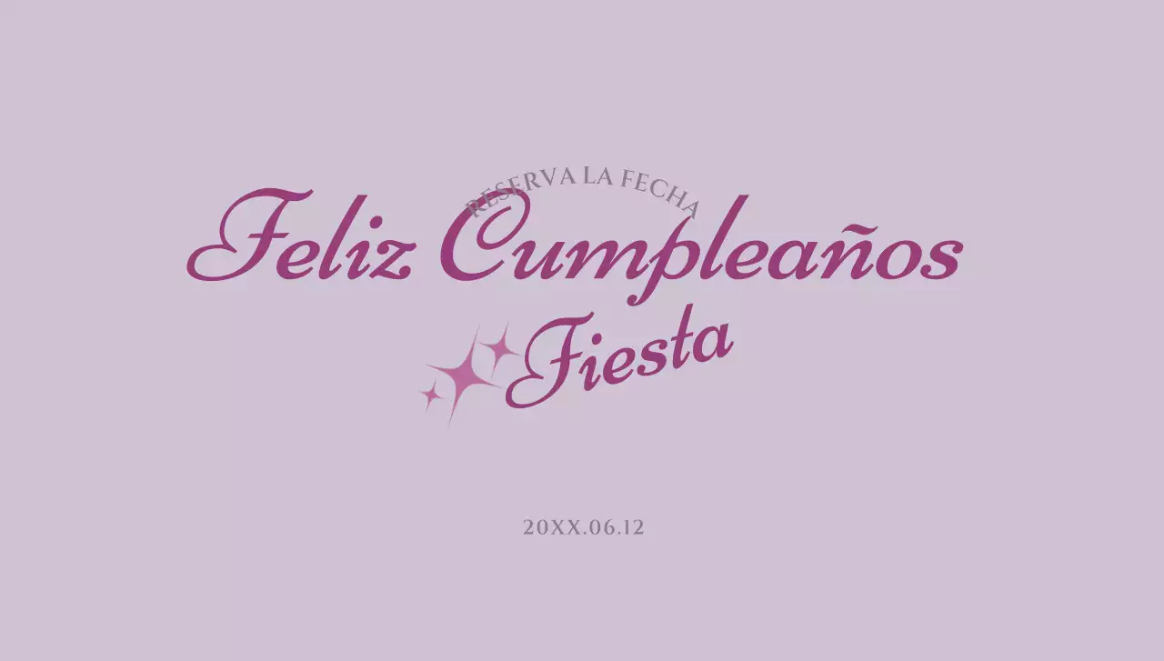 Sobre sencillo de postal de cumpleaños con texto e ilustración de estrella