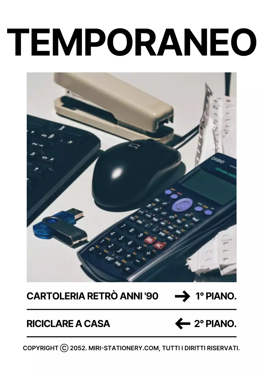 Branding di cancelleria in bianco e nero